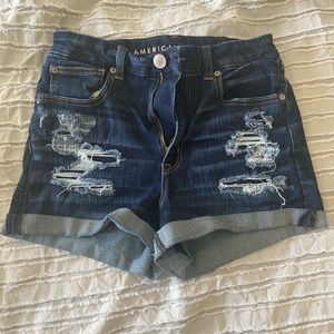 American Eagle curvy jean shorts